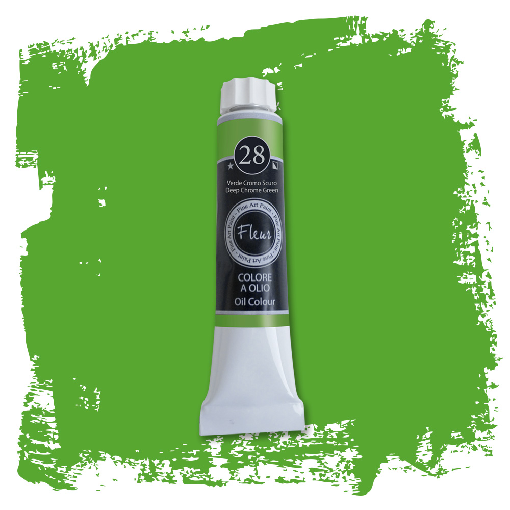 fleur-oil-colours-lfarbe-verde-cromo-scuro-deckend image 2