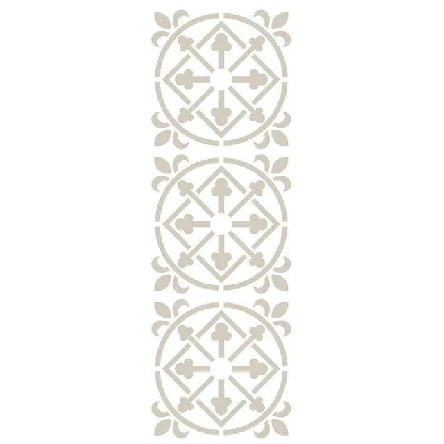 fleur-cement-tile-royal-tile-schablone-18x50-cm-zementfliesen image 1