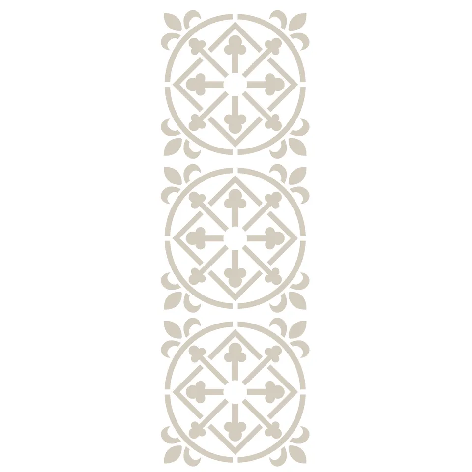 fleur-cement-tile-royal-tile-schablone-18x50-cm-zementfliesen image 1