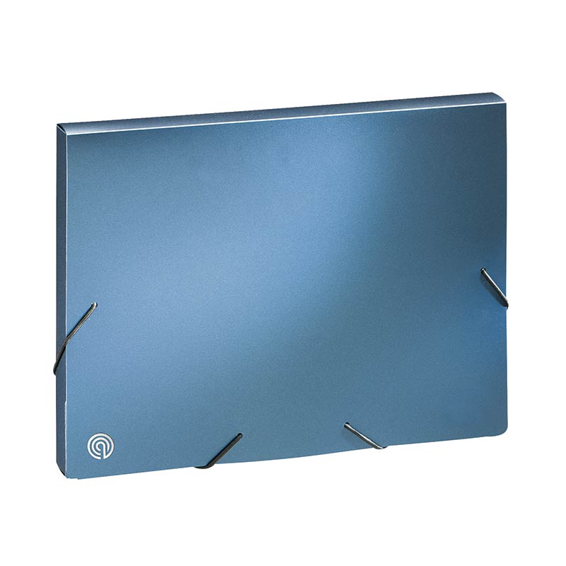 ecobra-07-office-sammelmappe-din-a4-30-mm-gummizug-silber-blau image 3