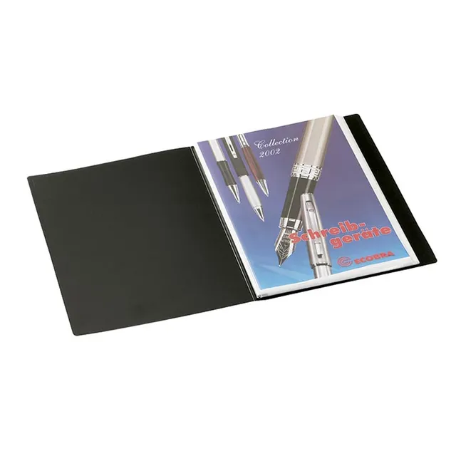 ecobra-sichtbuch-din-a4-20-h-llen-blue-metallic-pr-sentationsmappe image 1