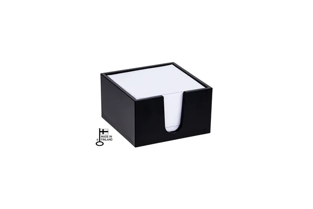 palaset-u-boksi-m-aufbewahrungsbox-schwarz-mit-notizzetteln image 1