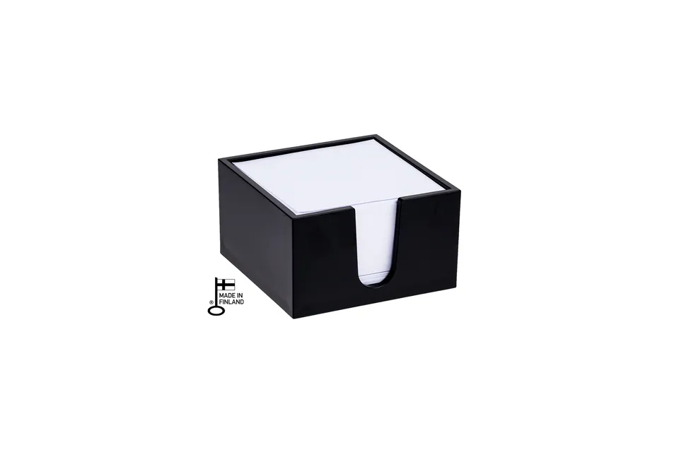 palaset-u-boksi-m-aufbewahrungsbox-schwarz-mit-notizzetteln image 1