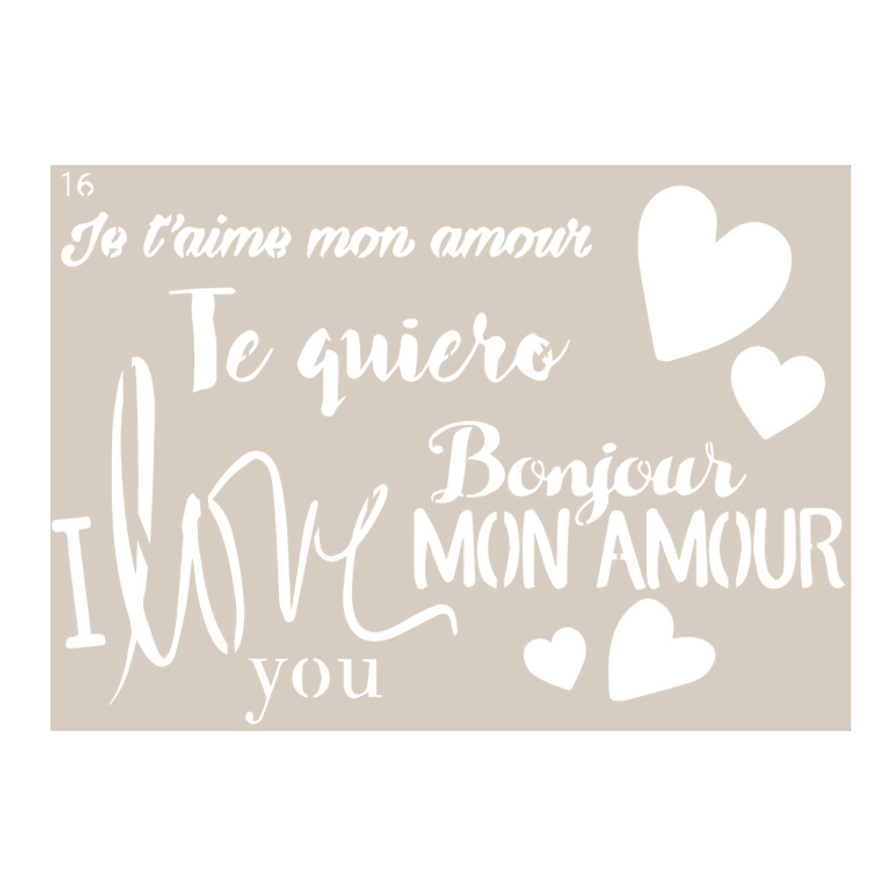 fleur-retro-style-deko-transfer-love-a4 image 1