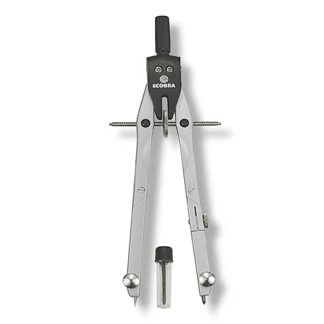 ecobra-duo-tec-schnellverstell-zirkel-spindel-silber-170mm image 1