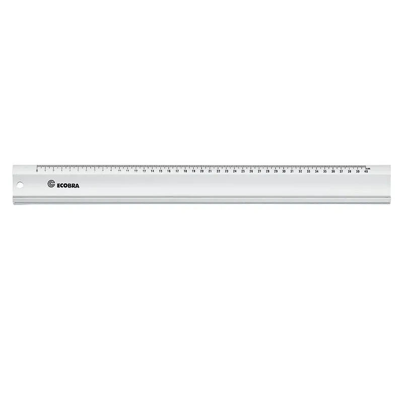 ecobra-f-hrungsschiene-aluminium-lineal-40-cm-mit-teilung image 1