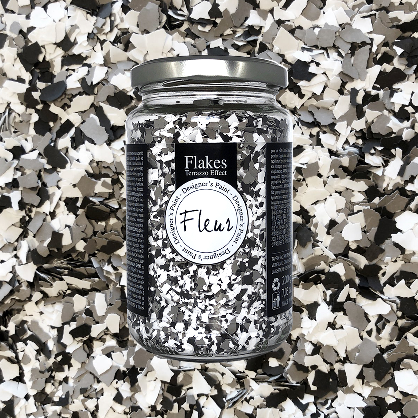 fleur-flakes-espresso-brown-marble-terrazzo-dekoflakes image 2