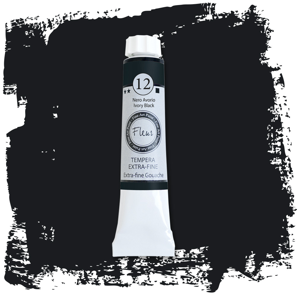fleur-artistic-gouache-nero-avorio-gouache-schwarz-deckend image 2