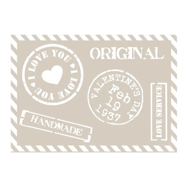 fleur-retro-style-collection-stamps-transferfolie-a4-vintage-motive image 1