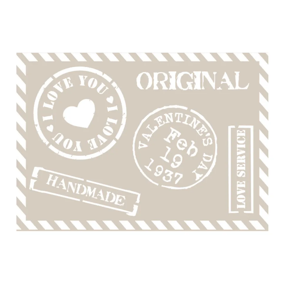 fleur-retro-style-collection-stamps-transferfolie-a4-vintage-motive image 1