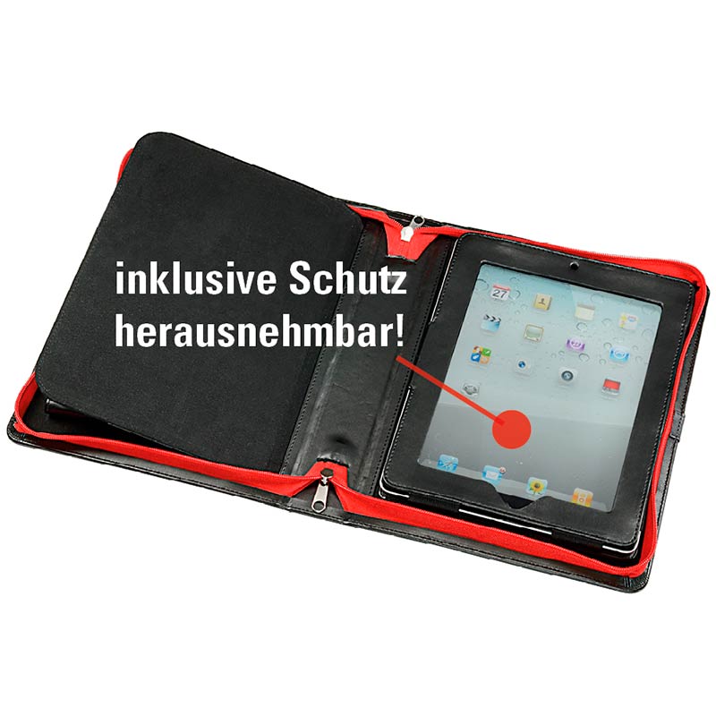 ecobra-ipad-mappe-611059-tableth-lle-schwarz-kunstleder image 2