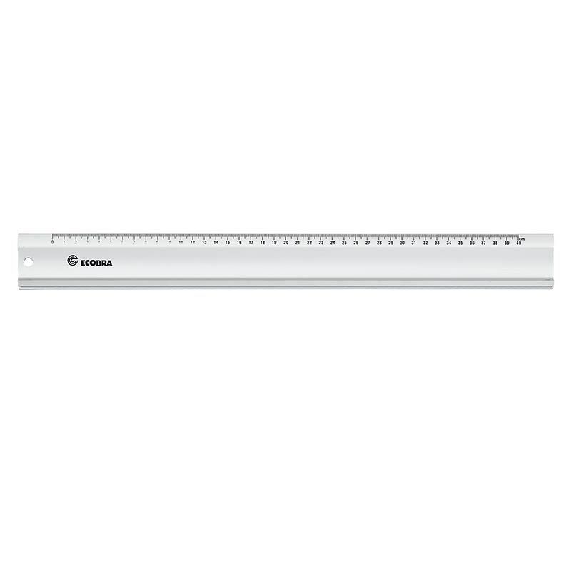 ecobra-f-hrungsschiene-aluminium-lineal-40-cm-mit-teilung image 1