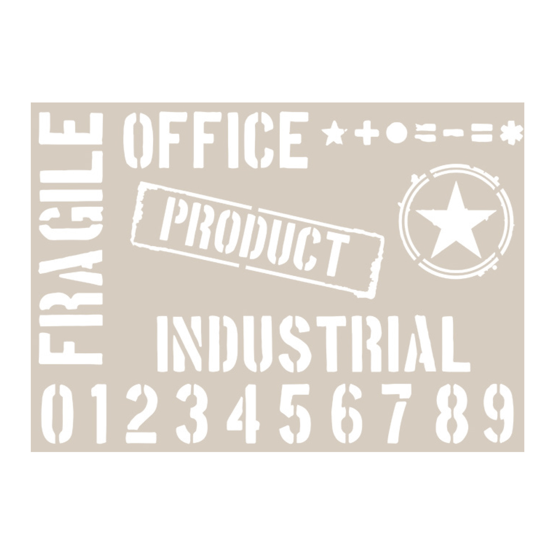 fleur-retro-style-industrial-deko-transfer-a4-vintage image 1