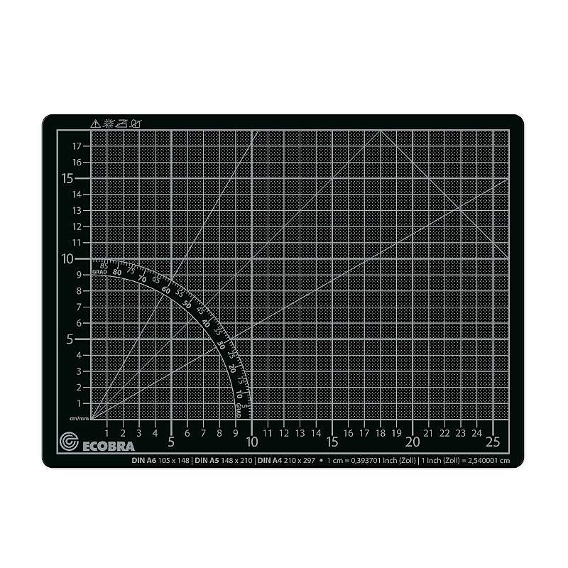 ecobra-profi-cutting-mat-schneidematte-60x45-gr-n-selbstheilend image 3