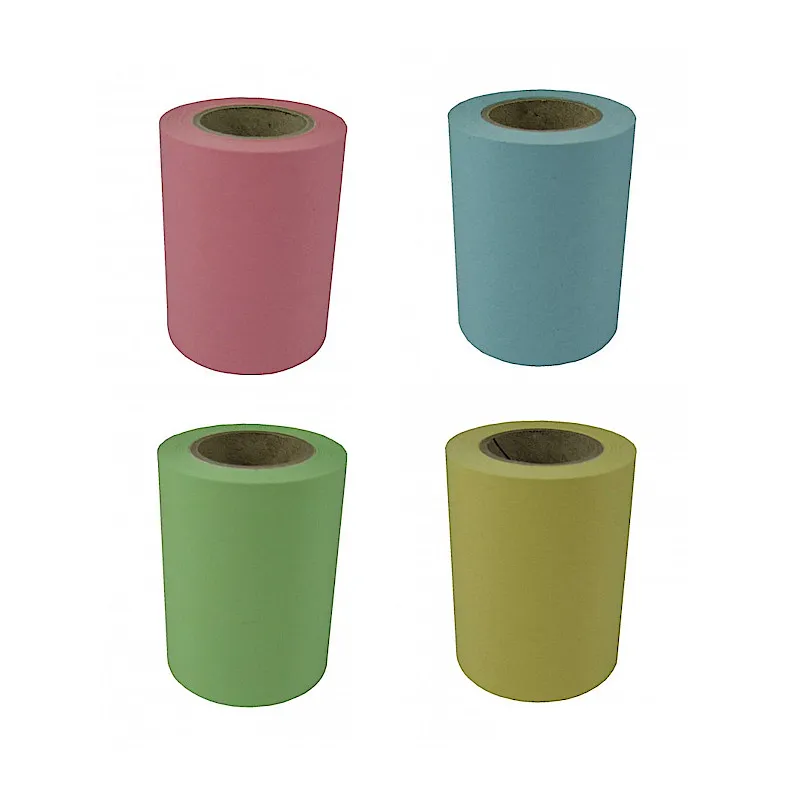 ecobra-eco-tapes-beschreibbare-haftnotizrollen-60-mm-x-12-m-4-farben-ohne-abroll image 1