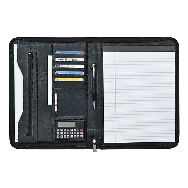 ecobra-eleganz-konferenzmappe-din-a4-aus-kunstleder-rechts-linksh-nder-mit-tasch image 1