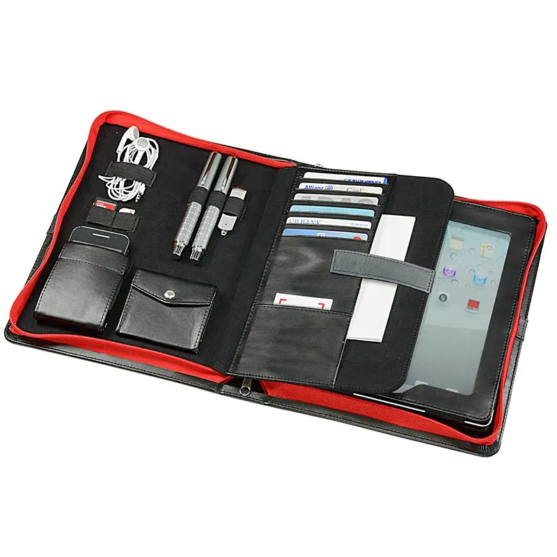 ecobra-ipad-mappe-611059-tableth-lle-schwarz-kunstleder image 1