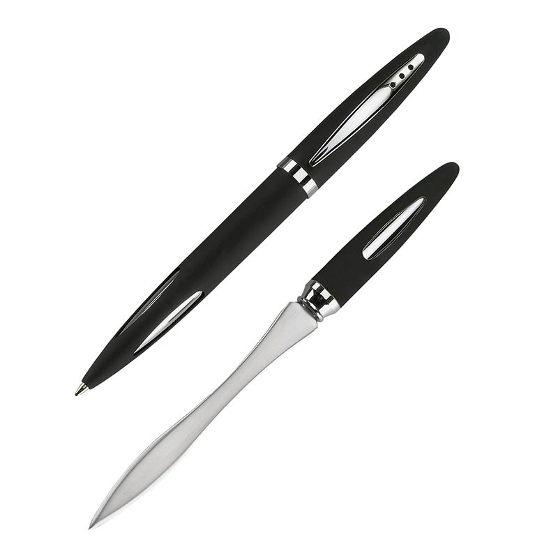 ecobra-cityline-cremona-kugelschreiber-brief-ffner-schwarz image 1