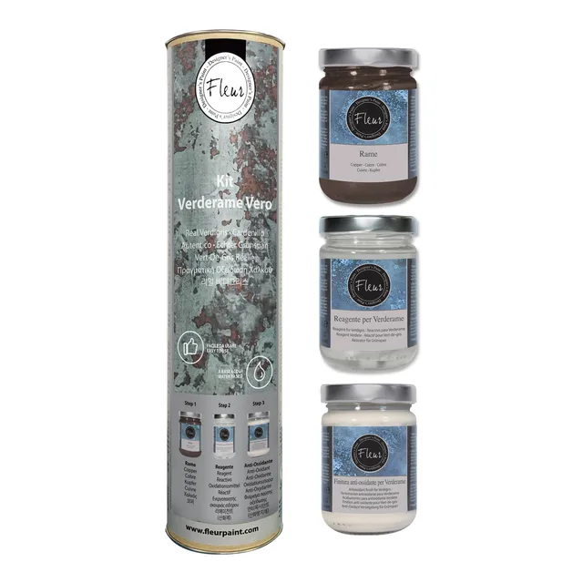 fleur-real-verdigris-kit-verderame-vero-patina-set-kupfer image 1