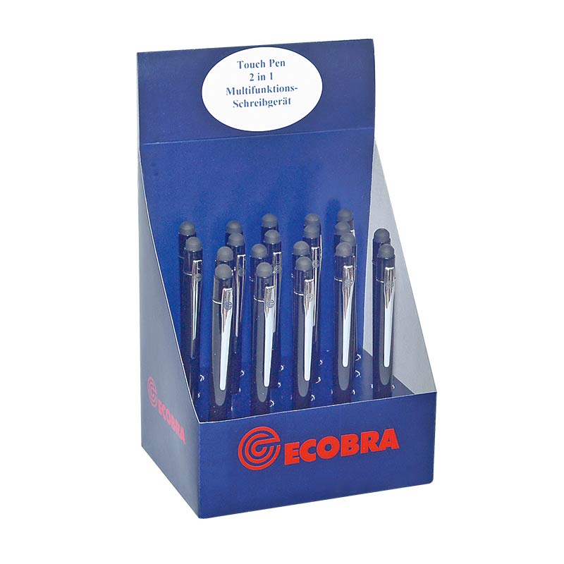 ecobra-cityline-tarent-touch-pen-kugelschreiber-schwarz-20er image 1
