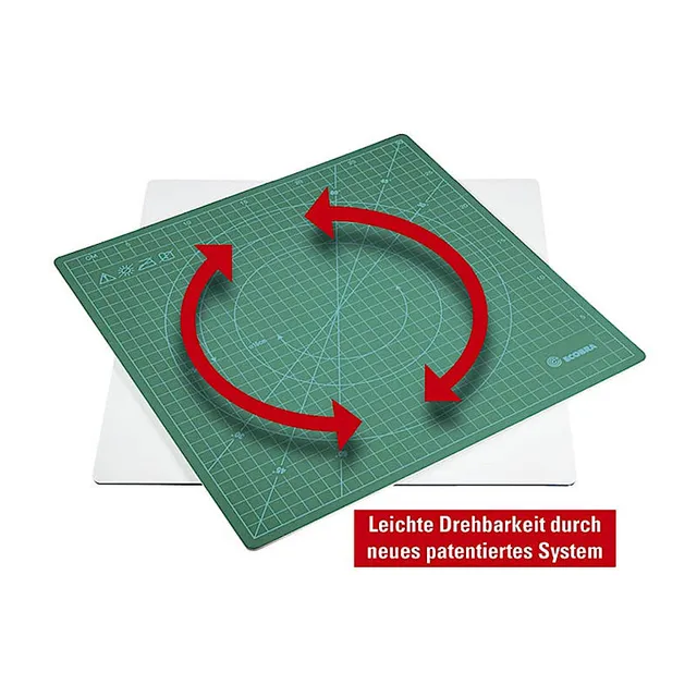 ecobra-02-schneiden-rotierende-kreativ-patchwork-cutting-mat-315-x-315-mm-gr-n-6 image 1