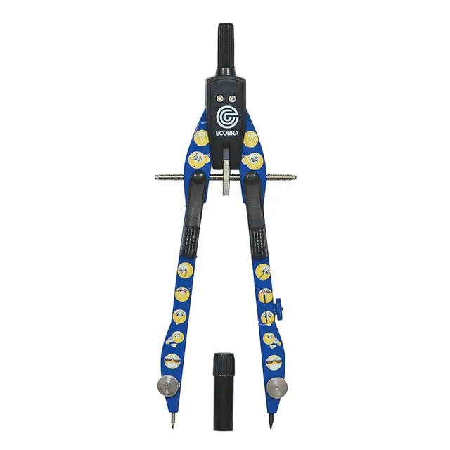 ecobra-new-master-2-zirkel-421627-smileys-blau-165-mm image 1