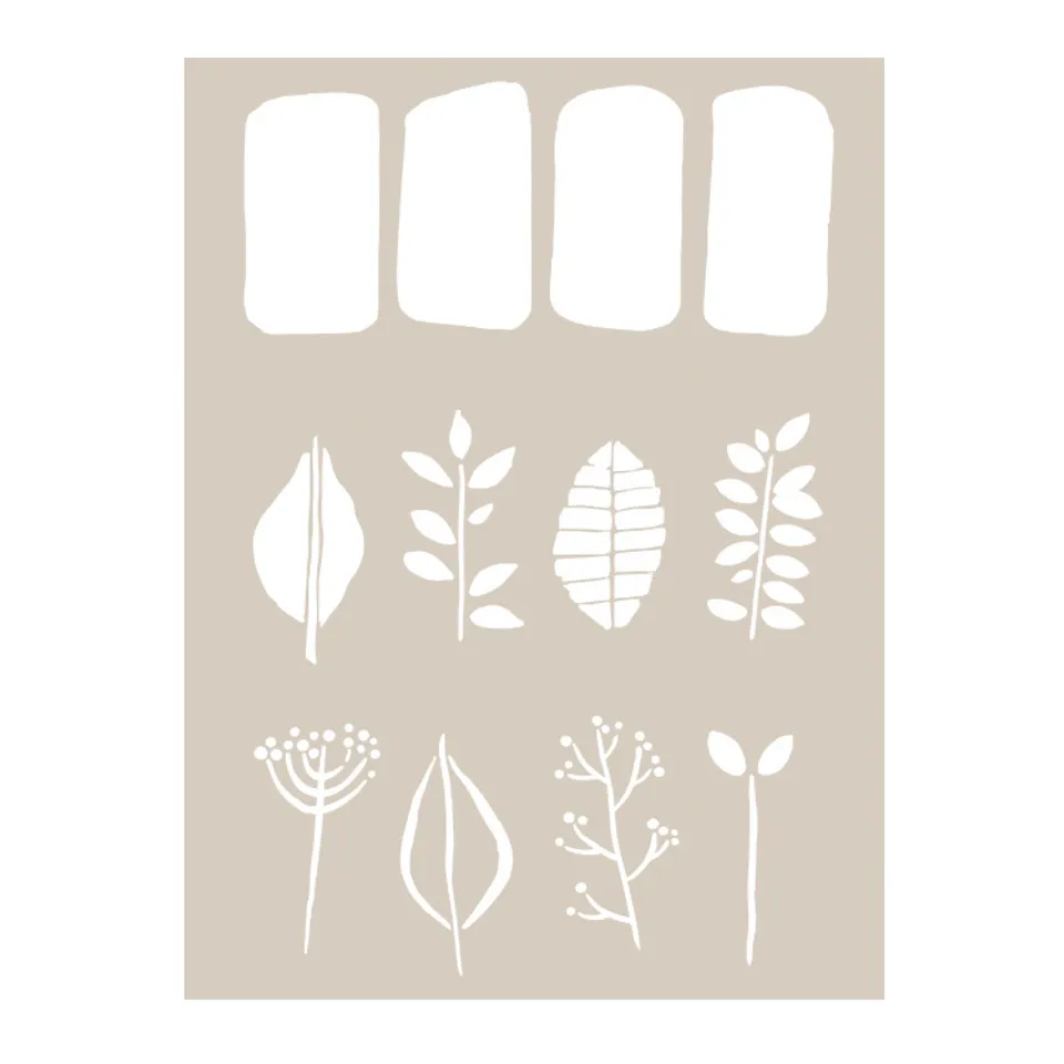 fleur-leaf-impressions-m-beltransfer-bl-tter-a4-hand-painted image 1