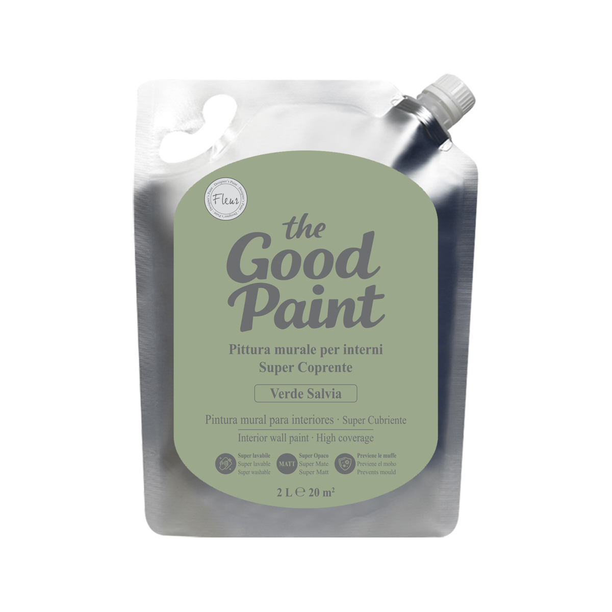 fleur-the-good-paint-verde-salvia-wandfarbe-2l-waschbar image 2