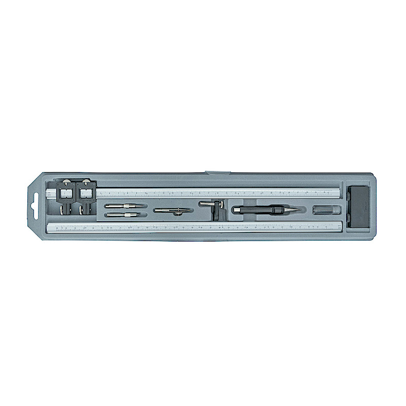 ecobra-stangenzirkel-alu-2-teilig-set-komplett-gro-e-kreise image 2