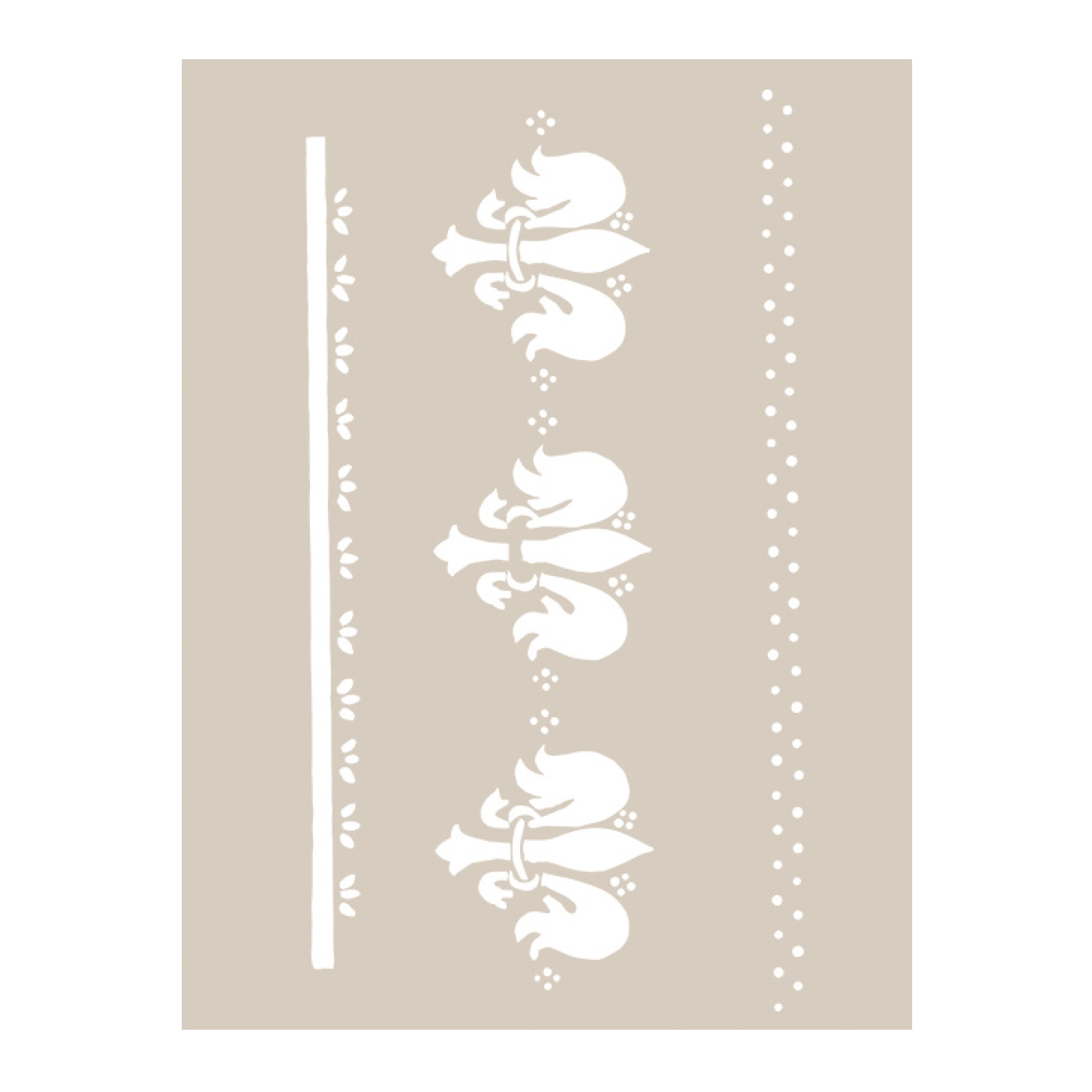 fleur-hand-painted-middle-age-lily-m-beltransfer-a4-blumen image 1