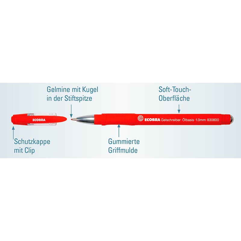 ecobra-830800-gelschreiber-8er-set-1-0-mm-dokumentenecht image 2