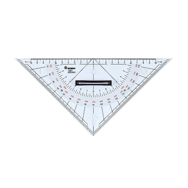 ecobra-7063-kursdreieck-klein-250mm-plexiglas-360-grad-griff image 1