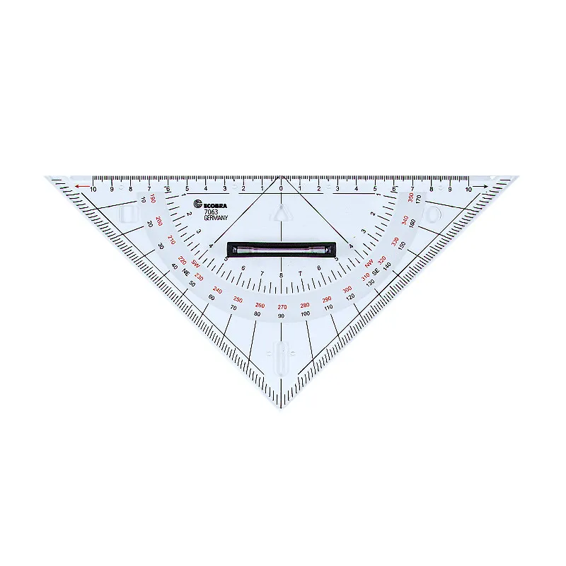 ecobra-7063-kursdreieck-klein-250mm-plexiglas-360-grad-griff image 1