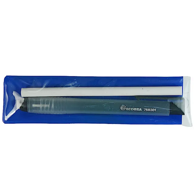ecobra-760331-radierstift-set-transparent-schwarz-ersatzmine image 1