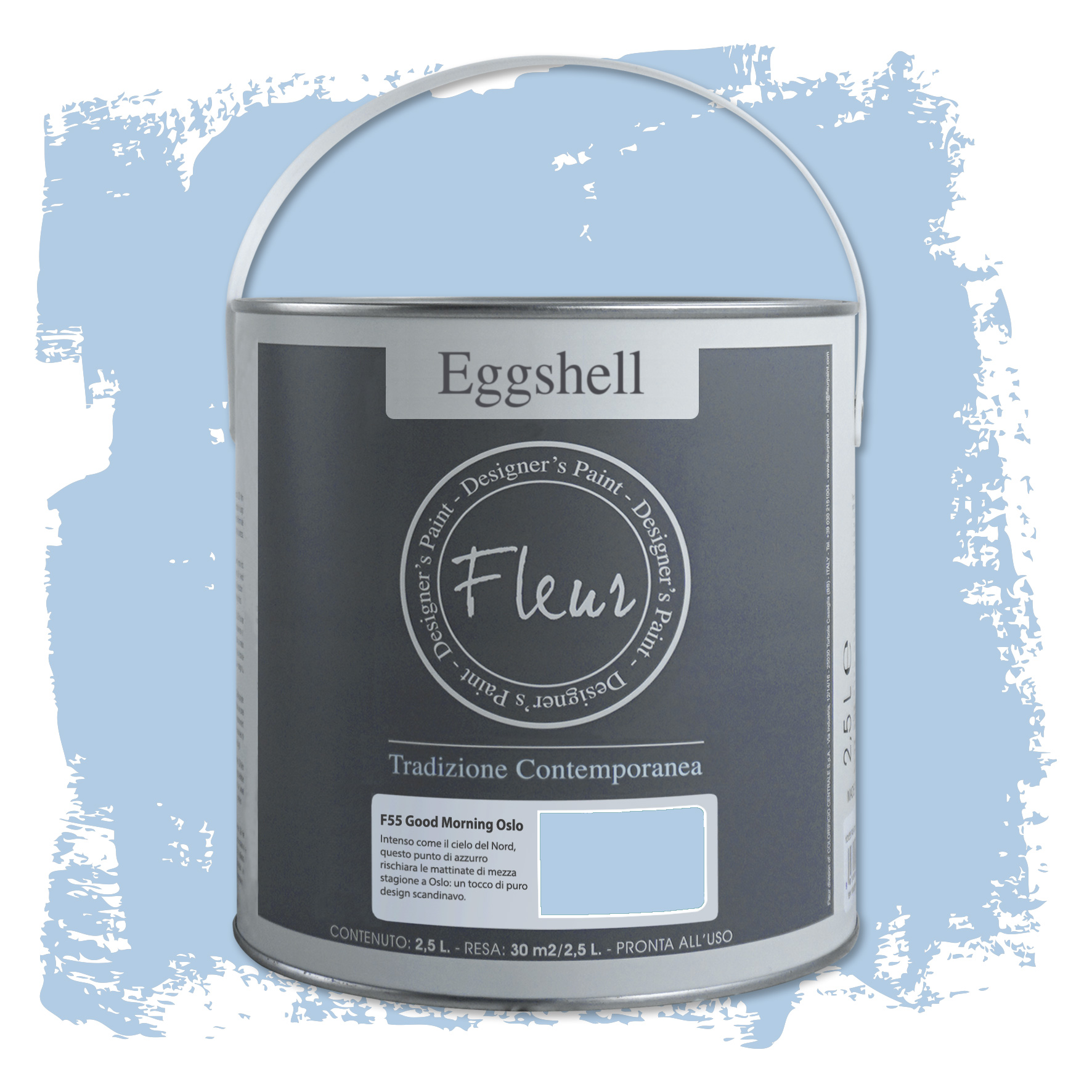 fleur-eggshell-good-morning-oslo-lack-blau-seidenmatt image 2