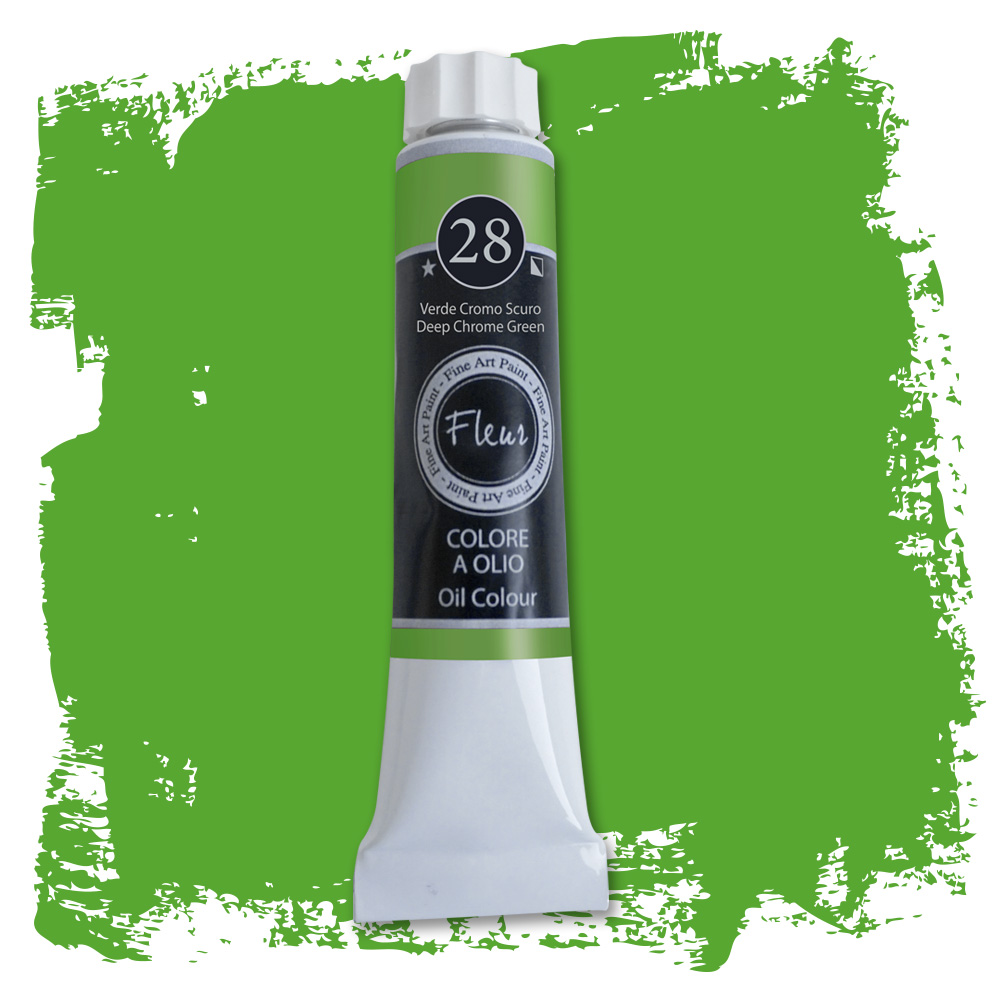 fleur-oil-colours-lfarbe-verde-cromo-scuro-deckend image 3