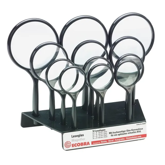 ecobra-vision-lupen-thekendisplay-12-tlg-vergr-erungsglas-set image 1
