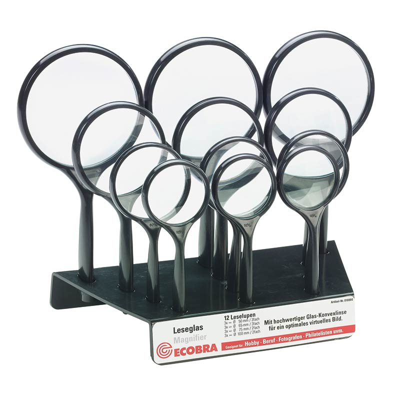 ecobra-vision-lupen-thekendisplay-12-tlg-vergr-erungsglas-set image 1