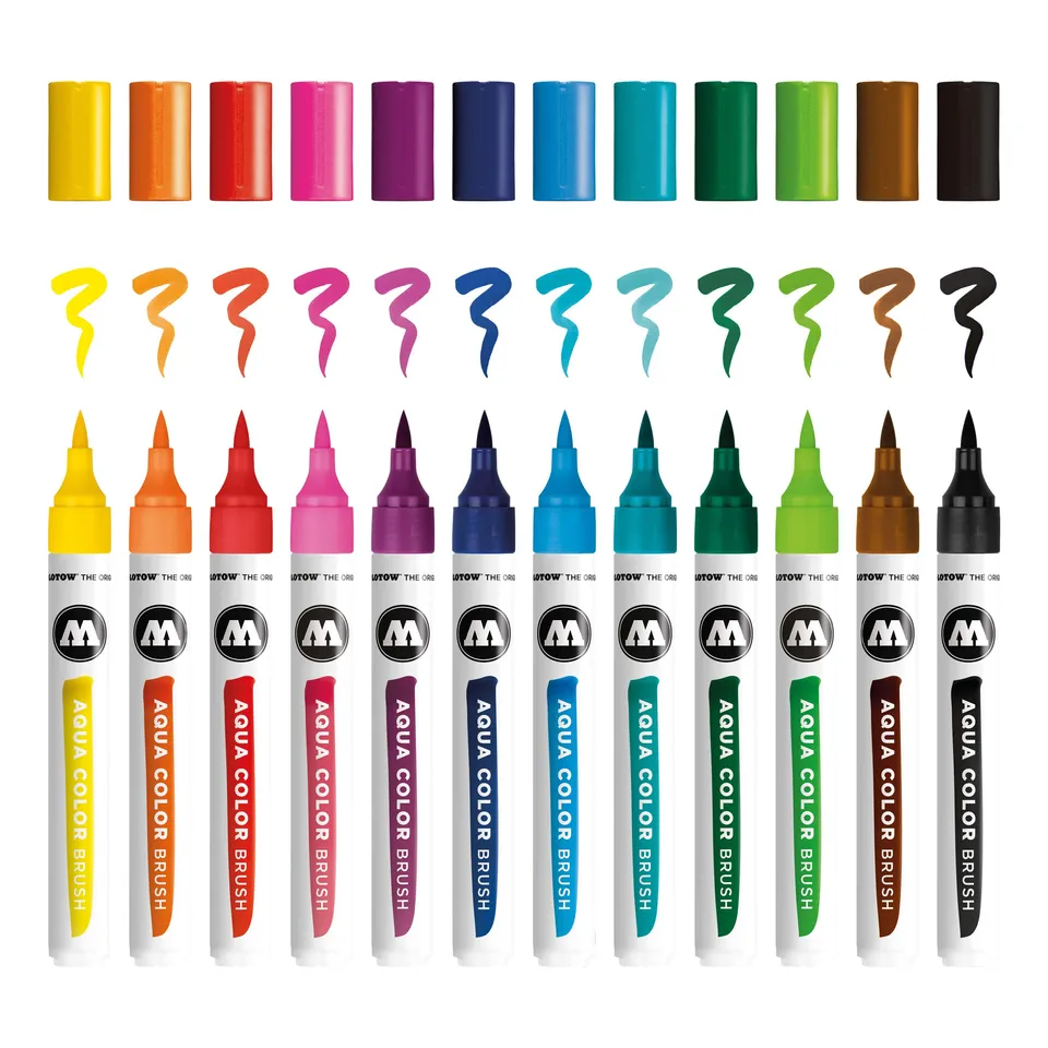 molotow-aqua-color-brush-basic-set-1-pinselstifte-12-st image 1