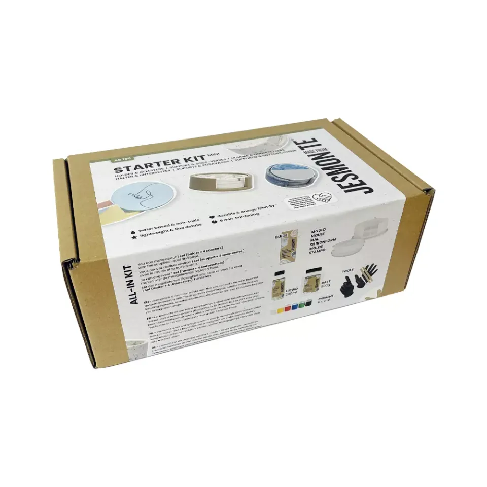 jesmonite-ac100-mini-kit-halter-4-runde-untersetzer-set image 1