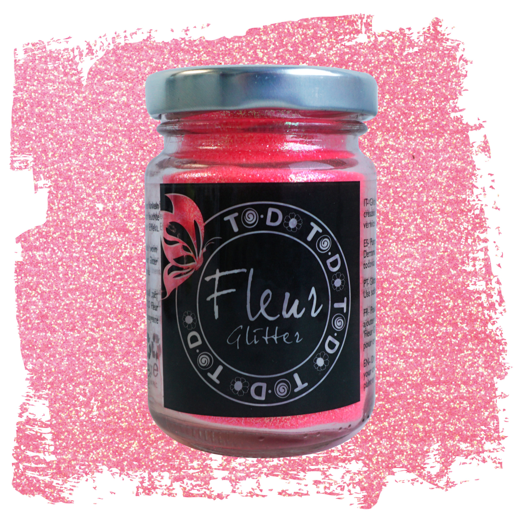 fleur-powder-glitter-glitzerpulver-rosa-fluo-neon-fein image 2