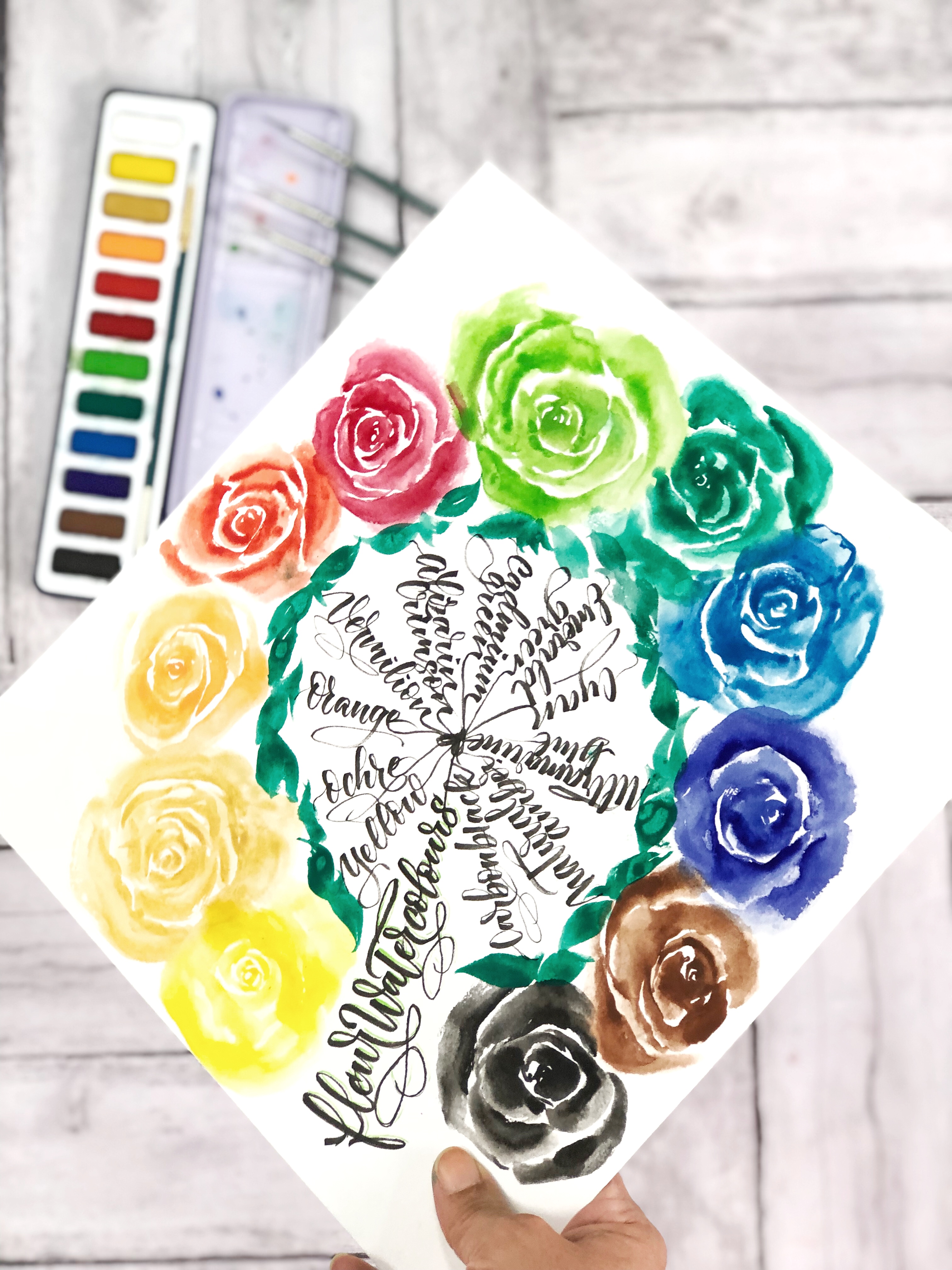 fleur-aquarellkasten-12-n-pfchen-metall-mit-pinsel image 4