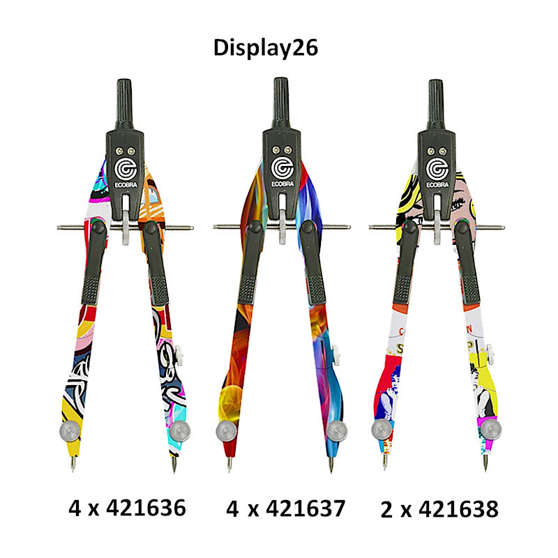 ecobra-new-master-2-zirkel-display26-10-teilig-graffiti-pop-art image 2