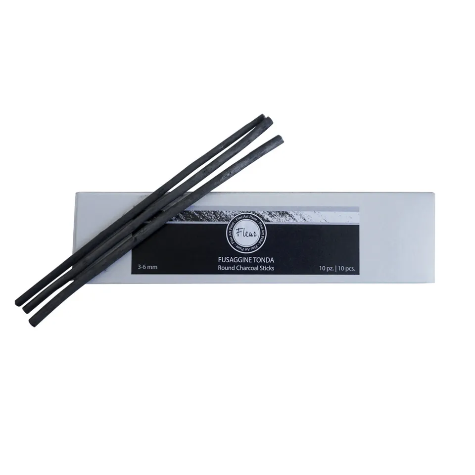 fleur-artists-fusaggine-tonda-zeichenkohle-rund-3-6-mm image 1