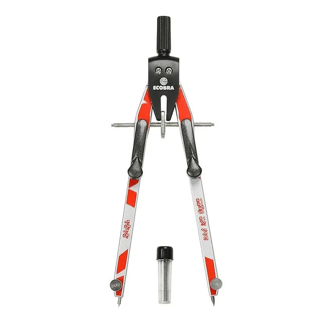 ecobra-crazy-schnellverstell-zirkel-rot-175-mm-im-etui image 1