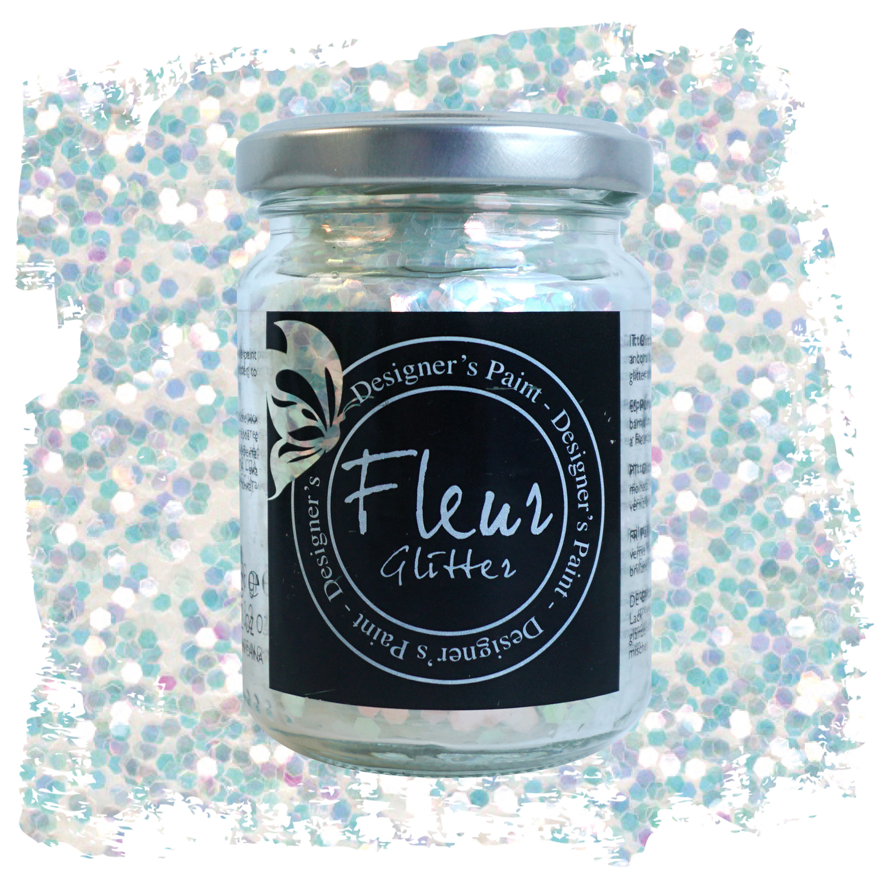 fleur-powder-glitter-ottogonali-white-rainbow-glitzer image 2