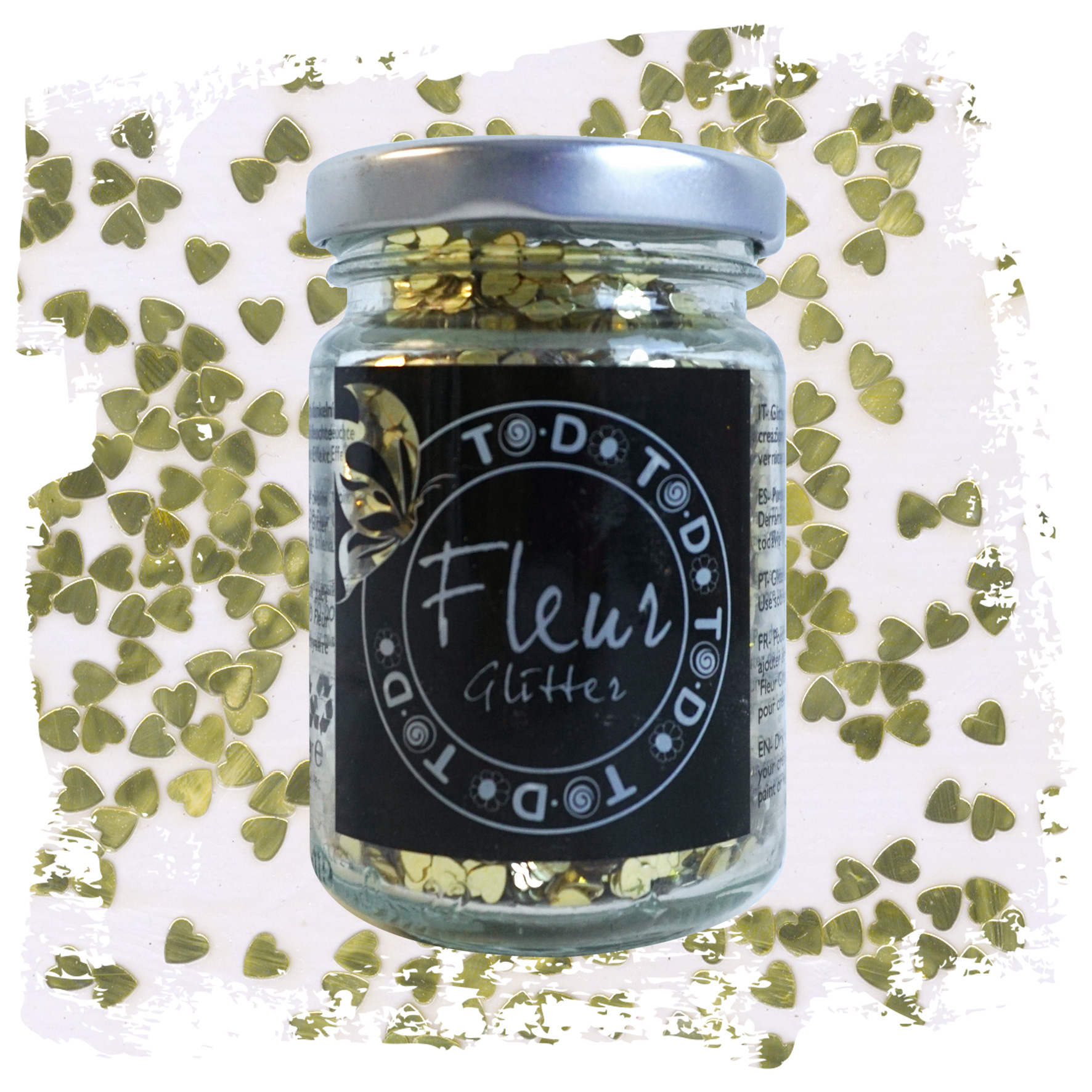 fleur-powder-glitter-cuori-gold-glitterpulver-gold-fein image 2
