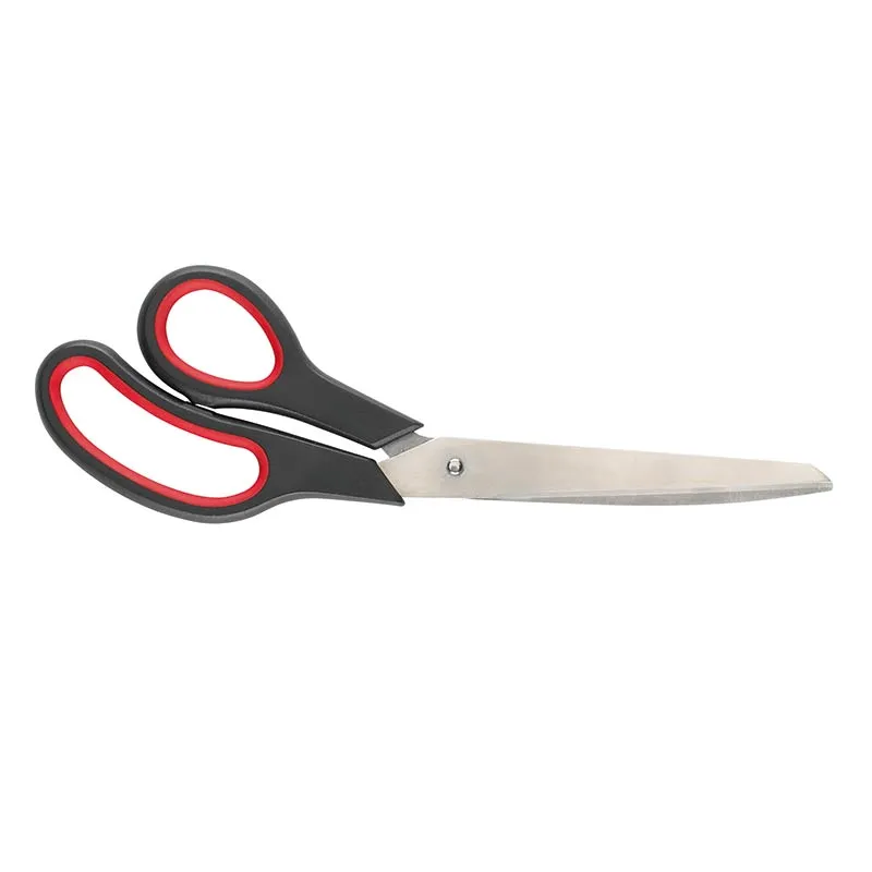 ecobra-universal-schere-770170-25-5cm-spitz-schwarz-rot image 1