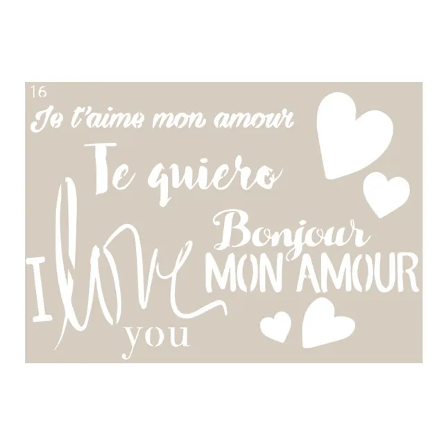 fleur-retro-style-deko-transfer-love-a4 image 1