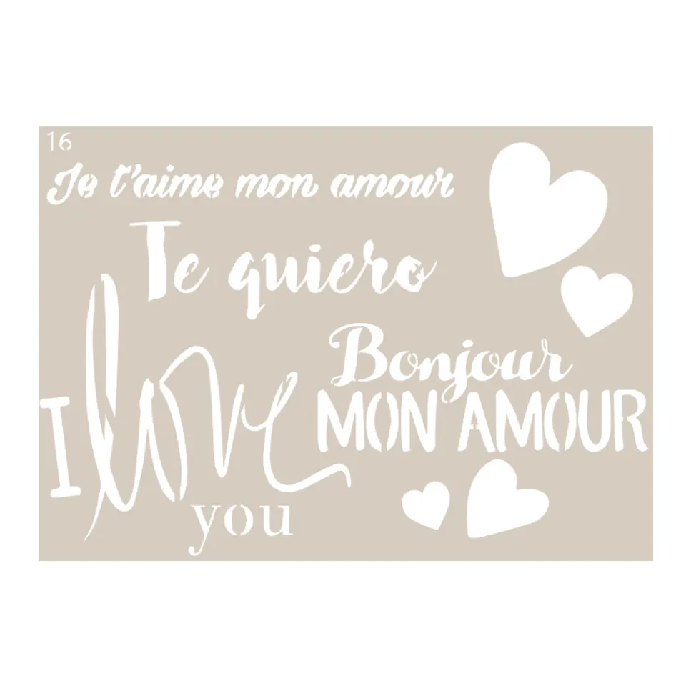 fleur-retro-style-deko-transfer-love-a4 image 1